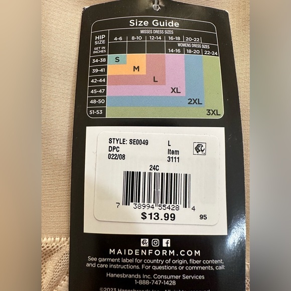 Maidenform Tame Your Tummy Lace Thong Women's Shapewear Underwear NWT - Picture 8 of 9